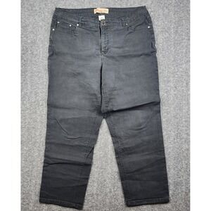 Just My Size Classic Denim Jeans Womens 20W Short Black‎ Stretch Straight Leg